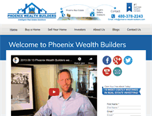 Tablet Screenshot of phoenix-wealth-builders.com